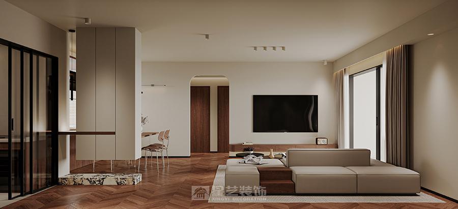 暖棕雅調(diào)，藏露有致的精致居境